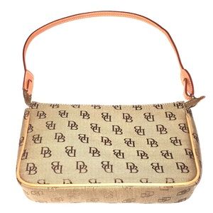 DOONEY & BOURKE tan monogram shoulder bag